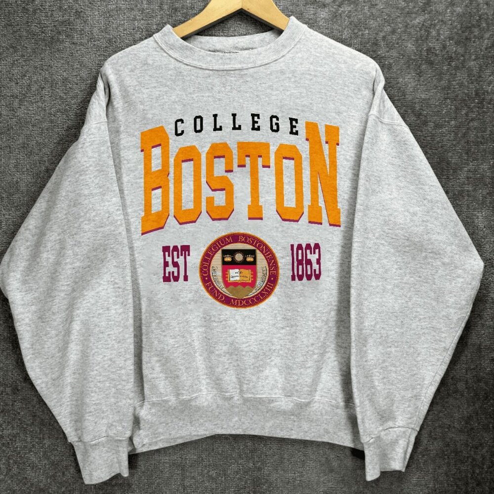 Vintage Style Boston College Sweatshirt, Boston University Unisex Shirt Tee